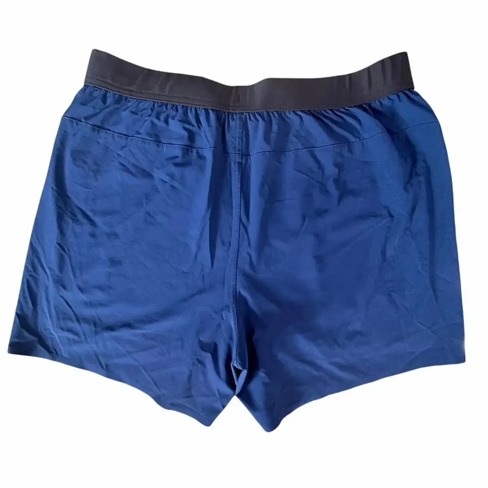 BAMBOO Men’s Athletic Shorts — Navy Blue